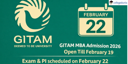 GITAM MBA Admission 2026 Open Till February 19